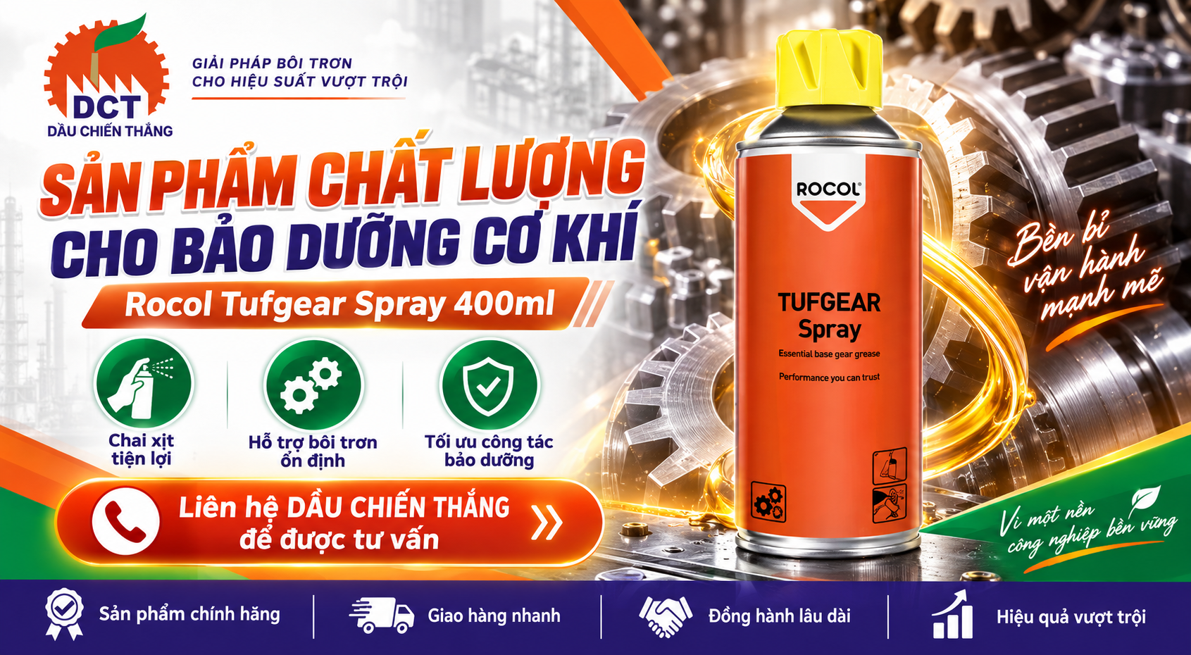 Rocol Tufgear Spray 400ml